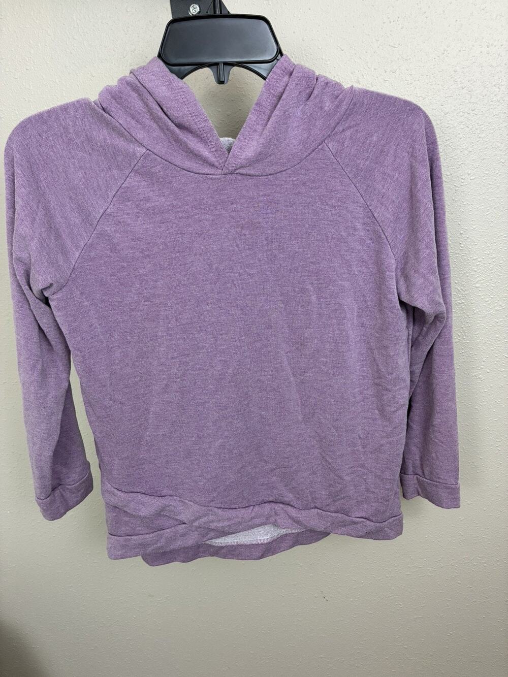 Crown of Hearts Super Soft Faded Knit Tulip Hem Hoodie L